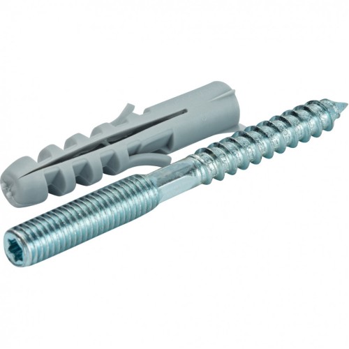 Шпилька стальная сантехническая М8х80 с дюбилем М10х50 STOUT в Москве