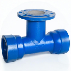 Тройник раструб-фланец ТРФ Ду 100-100 Тайтон ВЧШГ с ЦПП цинк+AL ГОСТ ISO 2531-2012