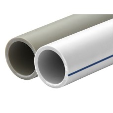 Труба полипропиленовая PP-R напорная белая без армировки Ру 10 SDR 11 Pro Aqua 25х2,3 мм 4 м