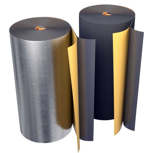 Рулон из вспененного полиэтилена 5/1,0-20 (Т<95°C) самокл с фольг чёрн Energoflex BLACK STAR DUCT AL в Москве
