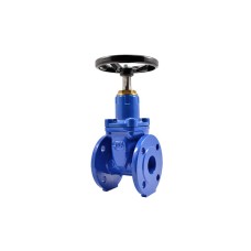 Задвижка клиновая чугунная фланцевая с обрезиненным клином Ру 16 KR20 Гранар 100 мм