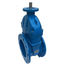 Задвижка клиновая чугунная фланцевая с обрезиненным клином и невыдвижным шпинделем AVK 06/30 AVK 80х180 мм