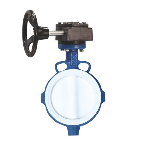 Затвор с чугунным диском и редуктором межфланцевый 2,5 МПа EPDM VP4458 Tecofi 150 мм в Москве