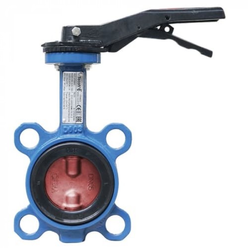Затвор ручной с чугунным диском и рукояткой фланцевый 1,6 МПа EPDM Benarmo 200х152 мм в Москве