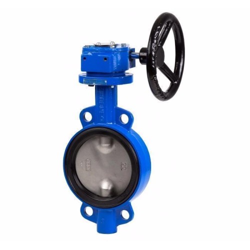 Затвор с нержавеющий диском и редуктором межфланцевый 1,0 МПа PTFE VP4449R GGG50 Tecofi 250 мм в Москве